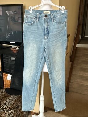 Madewell Light Blue Curvy RoadTripper High-Rise Skinny Stretchy Jeans
